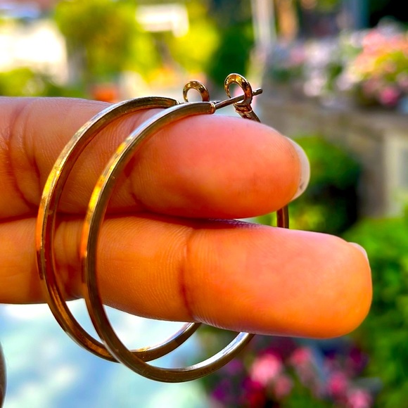 Classy gold hoops | NWT - Picture 11 of 13